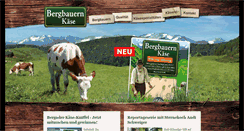 Desktop Screenshot of bergbauernkaese.de